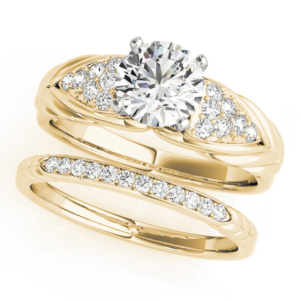 Engagement Rings Cluster Sides - TN50654-E