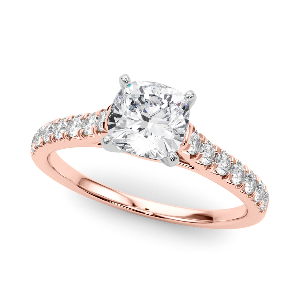 Engagement Rings Single Row Prong Set - TN50655-E