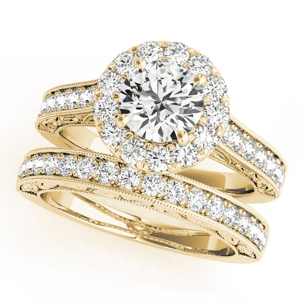 Engagement Rings Halo Round - TN50656-E