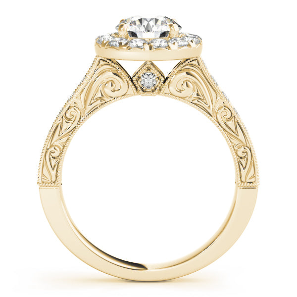 Engagement Rings Halo Round - TN50656-E