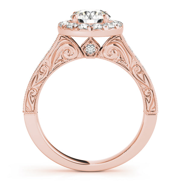 Engagement Rings Halo Round - TN50656-E