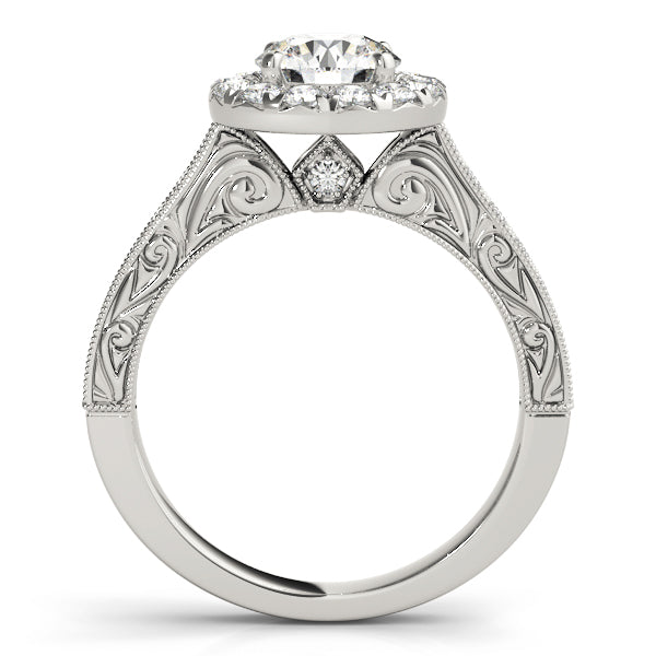 Engagement Rings Halo Round - TN50656-E