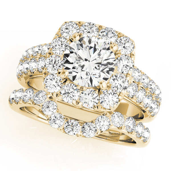 Engagement Rings Halo Round - TN50657-E