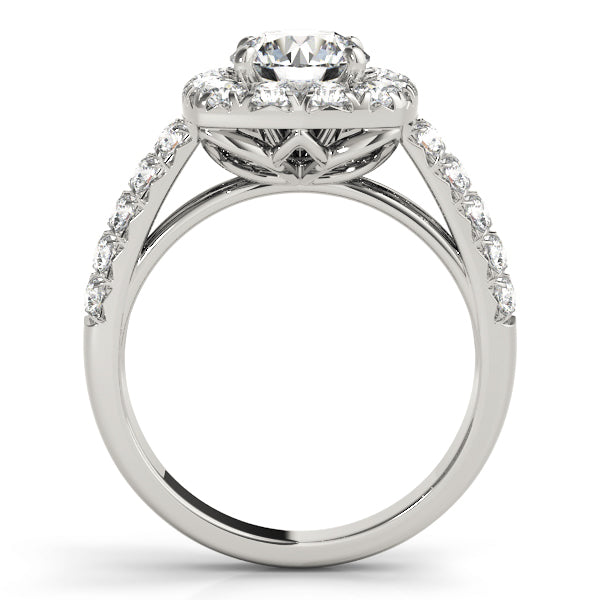 Engagement Rings Halo Round - TN50657-E