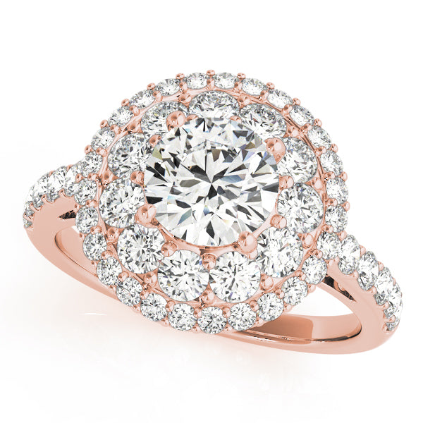 Engagement Rings Halo Round - TN50661-E