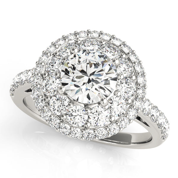 Engagement Rings Halo Round - TN50661-E