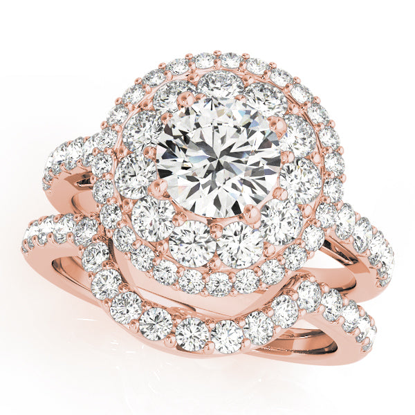 Engagement Rings Halo Round - TN50661-E