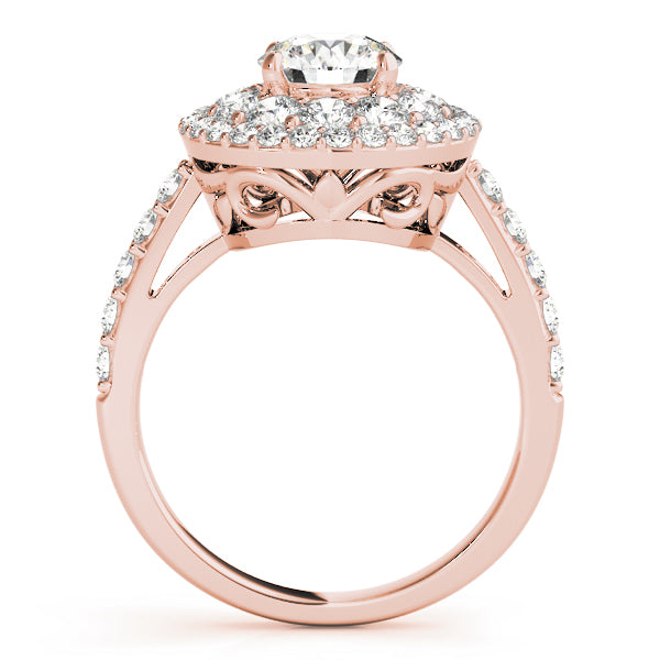 Engagement Rings Halo Round - TN50661-E