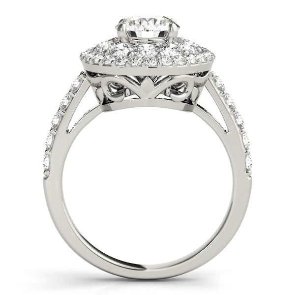 Engagement Rings Halo Round - TN50661-E