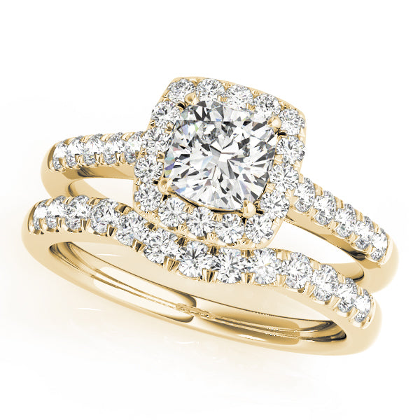 Engagement Rings Halo Square & Cushion - TN50778-E