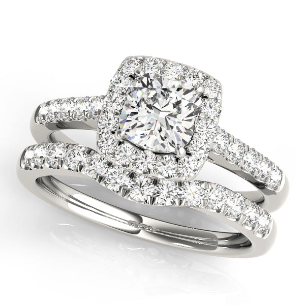 Engagement Rings Halo Square & Cushion - TN50778-E