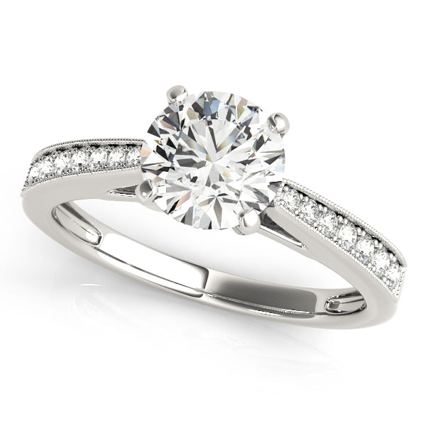 Engagement Rings Single Row Prong Set - TN50779-E