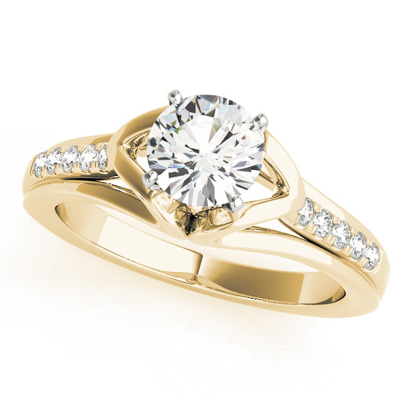 Engagement Rings Single Row Prong Set - TN50790-E