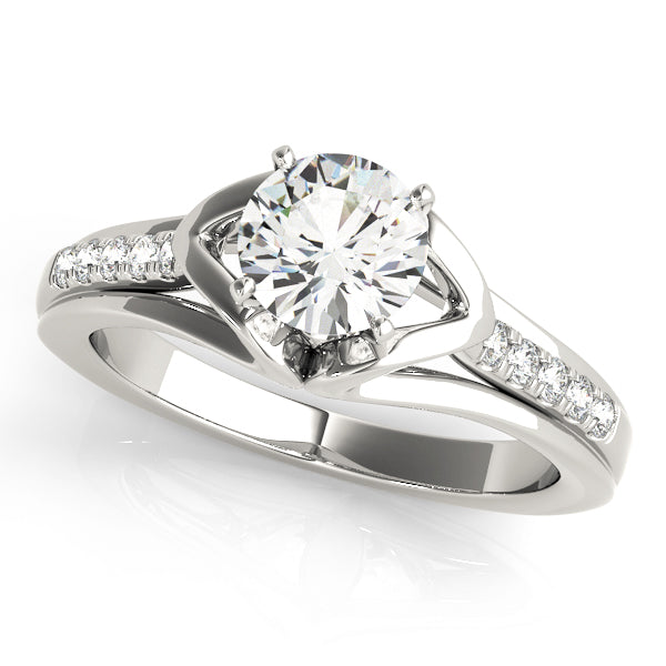 Engagement Rings Single Row Prong Set - TN50790-E