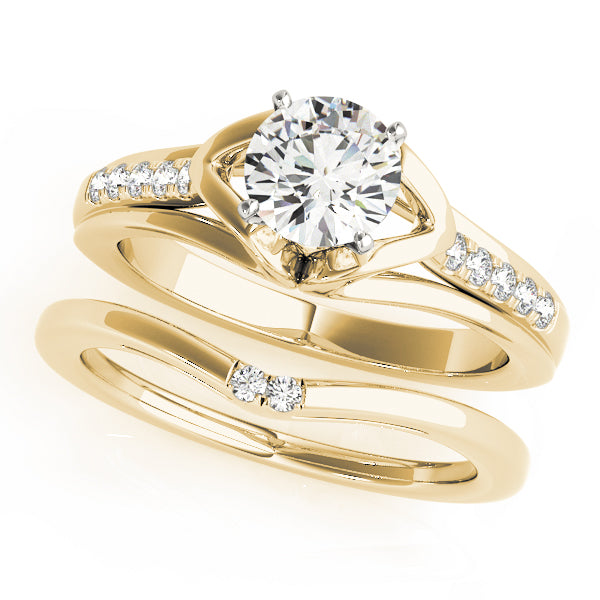 Engagement Rings Single Row Prong Set - TN50790-E