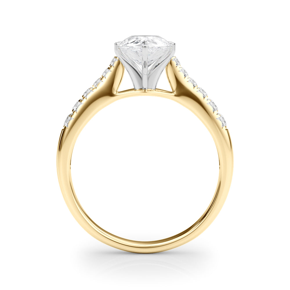 Engagement Rings Single Row Prong Set - TN50791-E