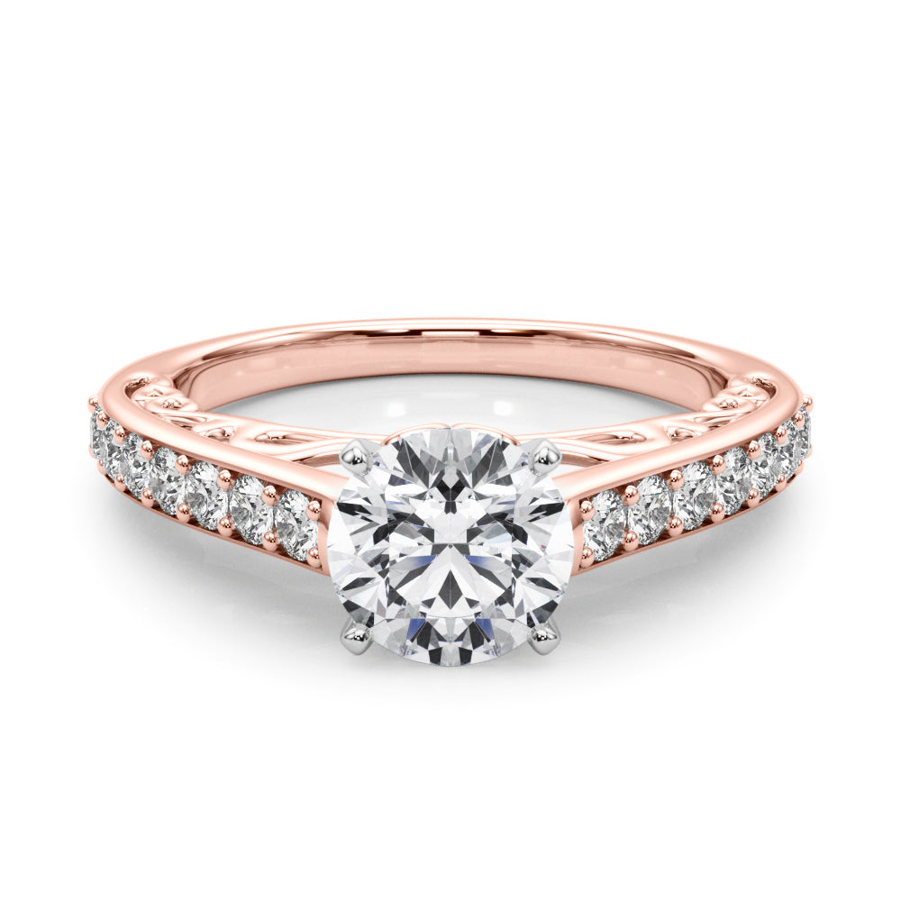 Engagement Rings Single Row Prong Set - TN50810-E