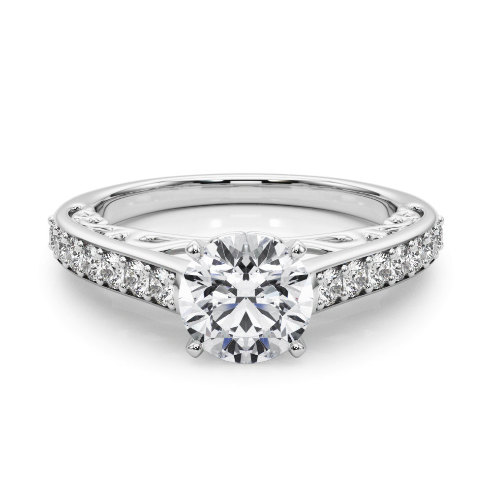 Engagement Rings Single Row Prong Set - TN50810-E