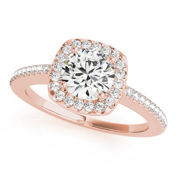 Engagement Rings Halo Round - TN50815-E