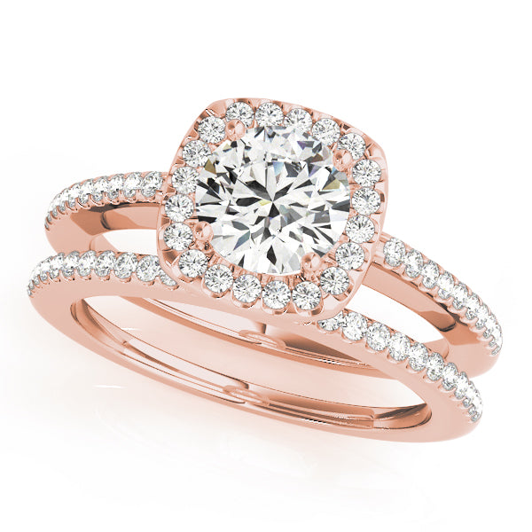 Engagement Rings Halo Round - TN50815-E