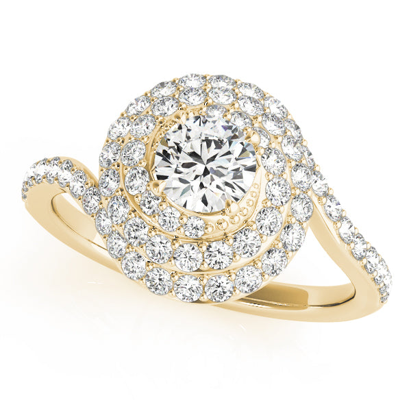 Engagement Rings Halo Round - TN50824-E