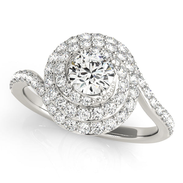 Engagement Rings Halo Round - TN50824-E