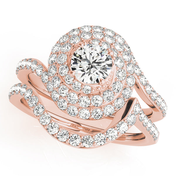 Engagement Rings Halo Round - TN50824-E