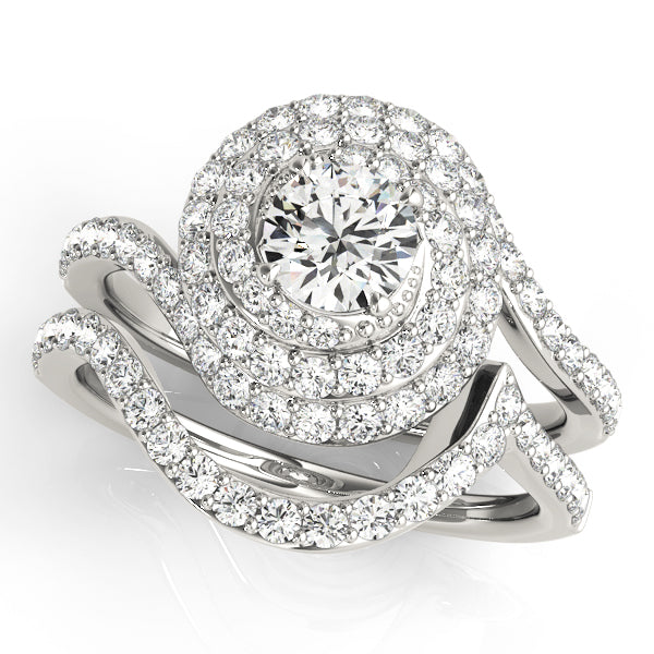 Engagement Rings Halo Round - TN50824-E