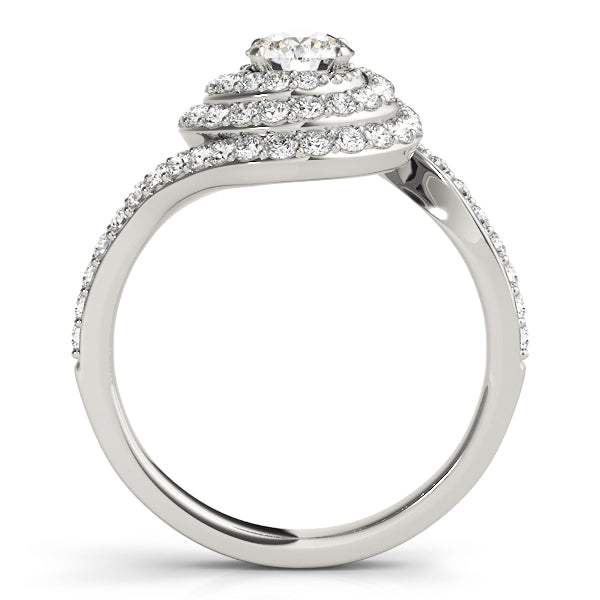 Engagement Rings Halo Round - TN50824-E