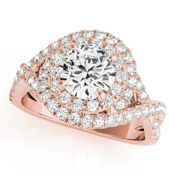 Engagement Rings Halo Round - TN50827-E