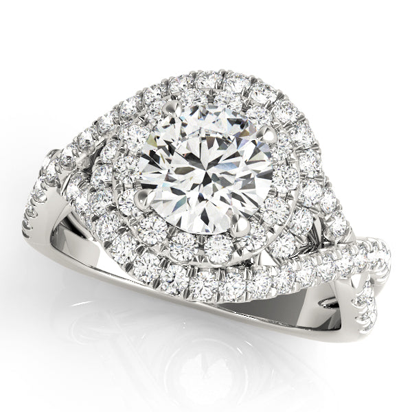 Engagement Rings Halo Round - TN50827-E