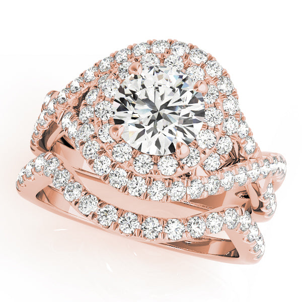 Engagement Rings Halo Round - TN50827-E