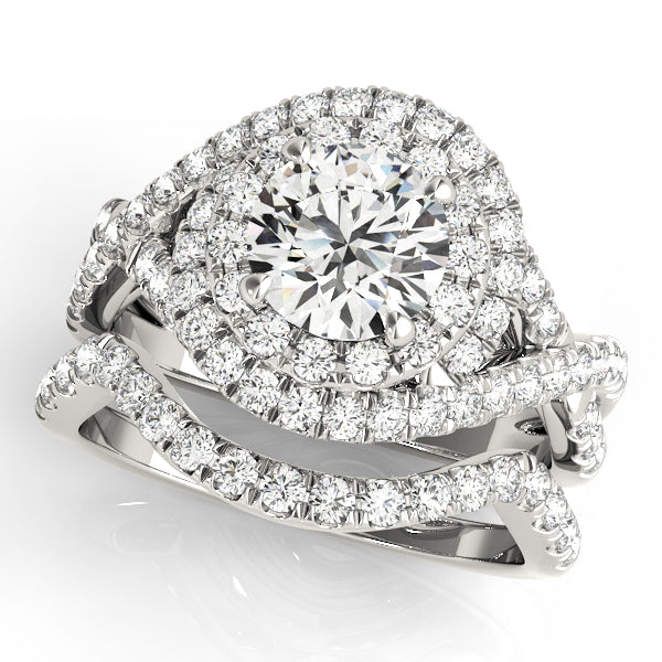 Engagement Rings Halo Round - TN50827-E