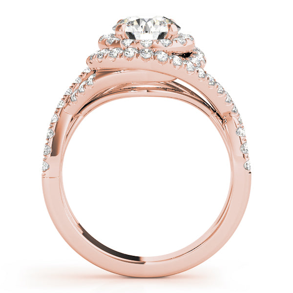 Engagement Rings Halo Round - TN50827-E