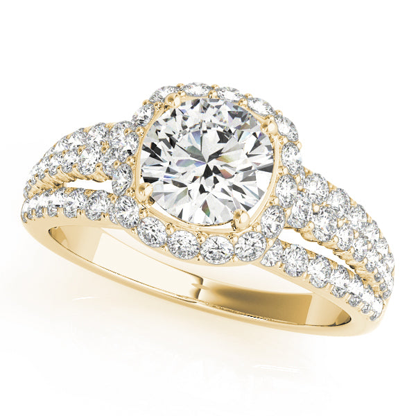 Engagement Rings Halo Round - TN50829-E