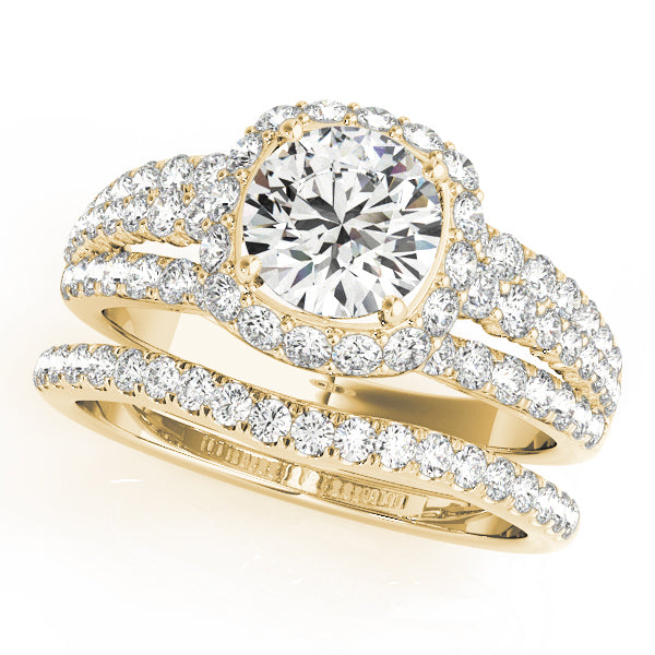 Engagement Rings Halo Round - TN50829-E