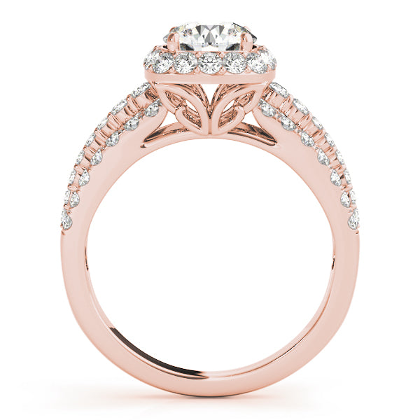 Engagement Rings Halo Round - TN50829-E