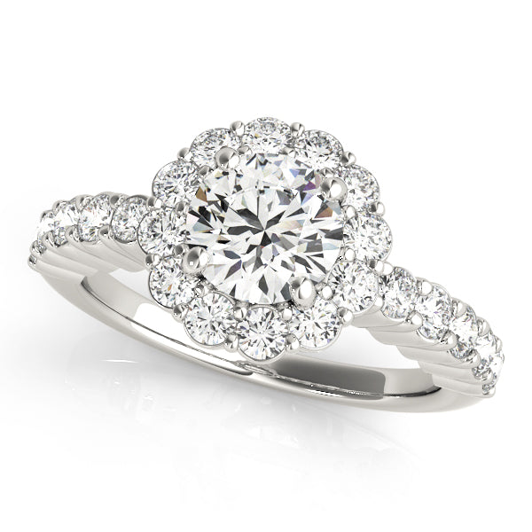 Engagement Rings Halo Round - TN50830-E
