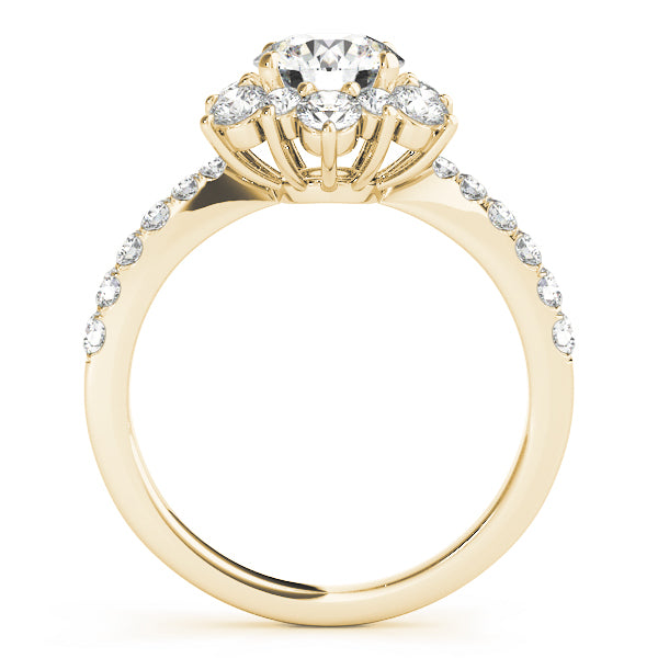 Engagement Rings Halo Round - TN50834-E