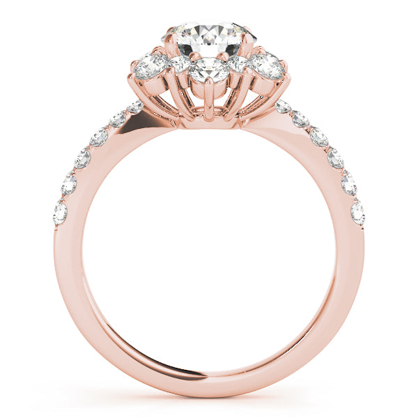 Engagement Rings Halo Round - TN50834-E