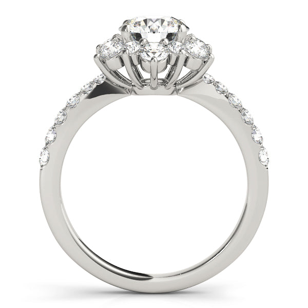 Engagement Rings Halo Round - TN50834-E