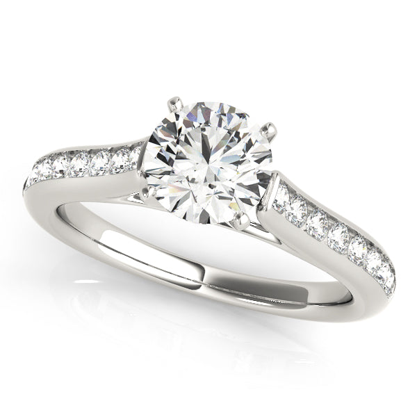 Engagement Rings Single Row Channel Set - TN50837-E