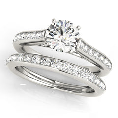 Engagement Rings Single Row Channel Set - TN50837-E