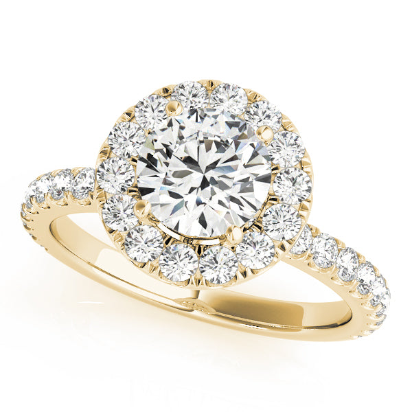 Engagement Rings Halo Round - TN50838-E