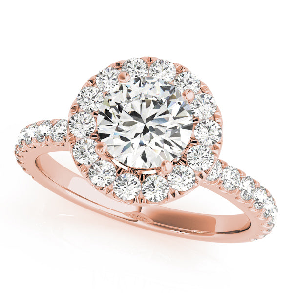 Engagement Rings Halo Round - TN50838-E