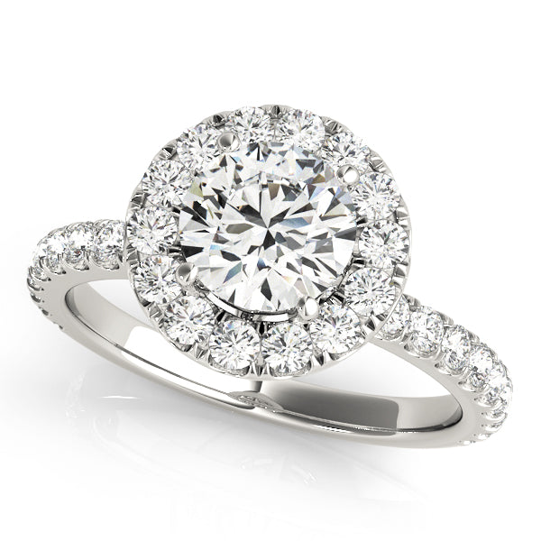 Engagement Rings Halo Round - TN50838-E