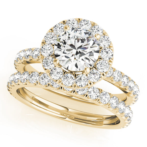 Engagement Rings Halo Round - TN50838-E