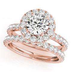 Engagement Rings Halo Round - TN50838-E