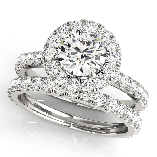 Engagement Rings Halo Round - TN50838-E