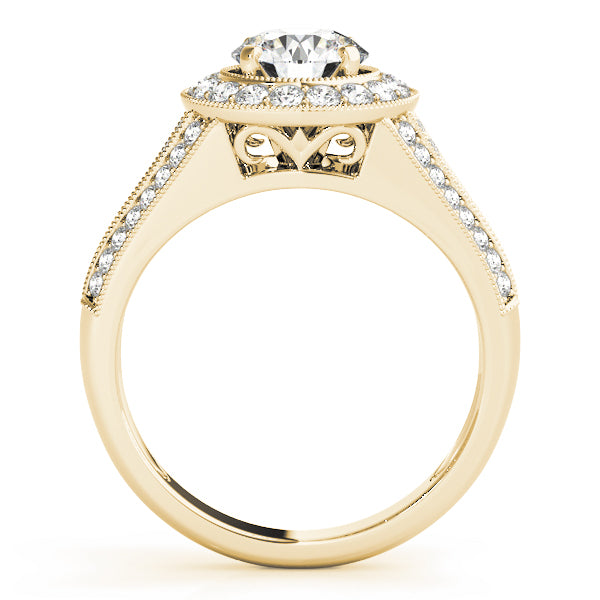 Engagement Rings Halo Round - TN50839-E